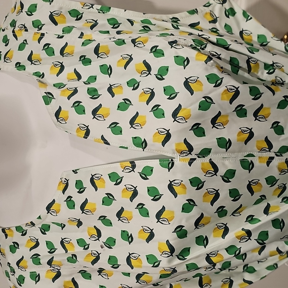 Boden Mischa Belted Lemon & Lime Dress Sz 14R NWT - Picture 9 of 13